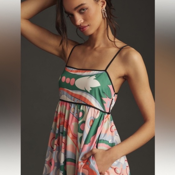 Vibrant Emilio Pucci inspired print midi dress from  English Factory M - Picture 2 of 13